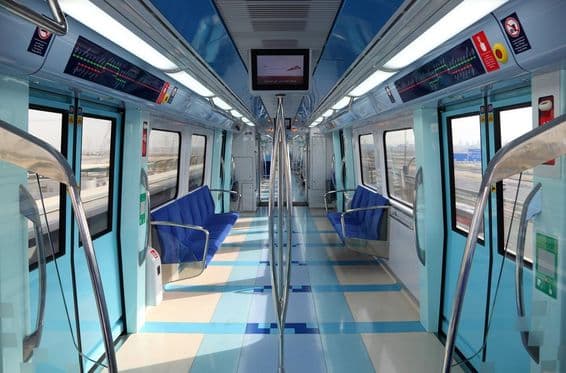 Dubai metro belseje