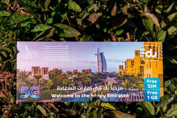 Dubai turista sim kártya csomag.
