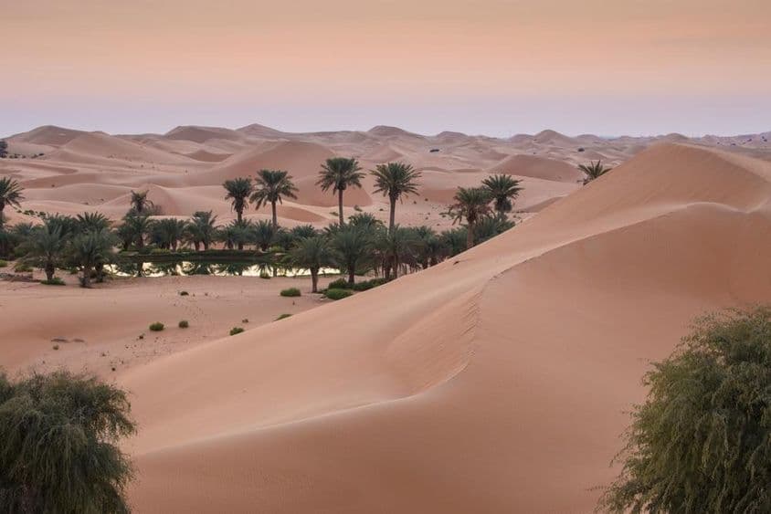 UAE Al Ain sivatag dűnéi.