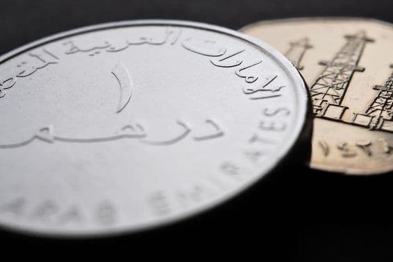 UAE 1 dirham érme.