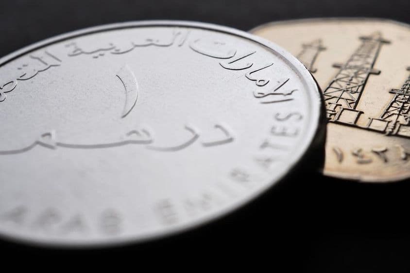 UAE 1 dirham érme.
