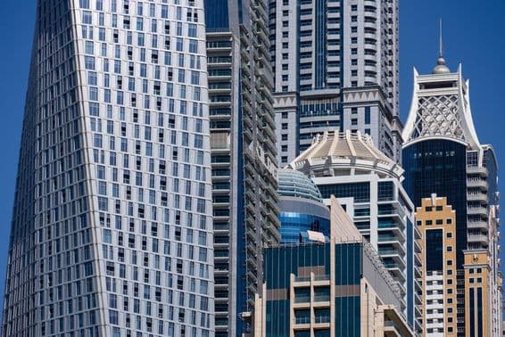 Dubai felhőkarcolók.