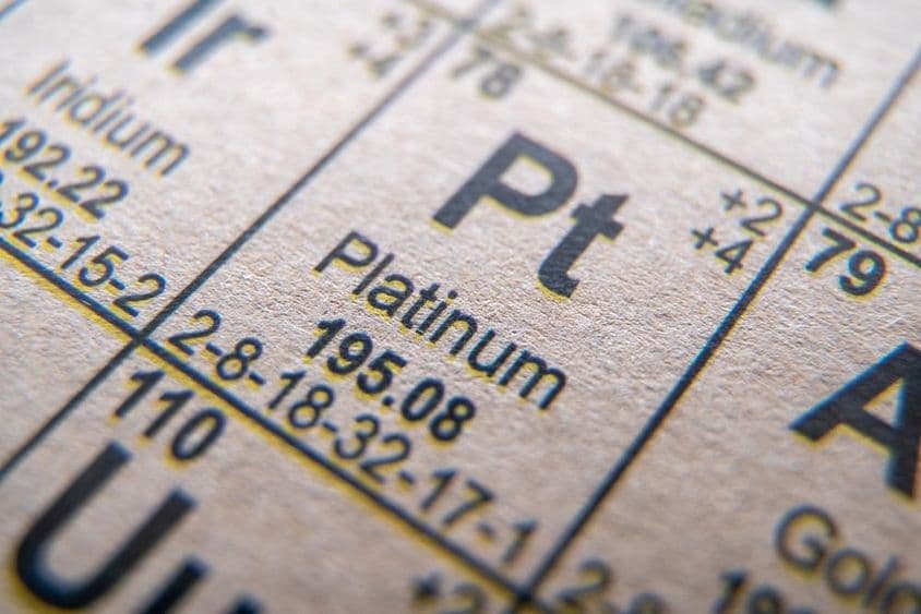 Periódusos rendszerben platina vegyjele Pt sorszáma 78.