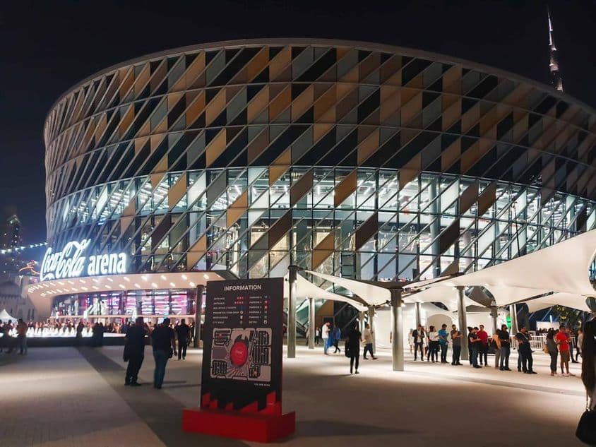 Coca-cola aréna Dubai.