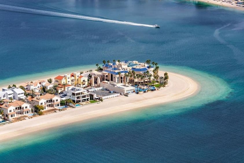 Palm Jumeirah látképe.