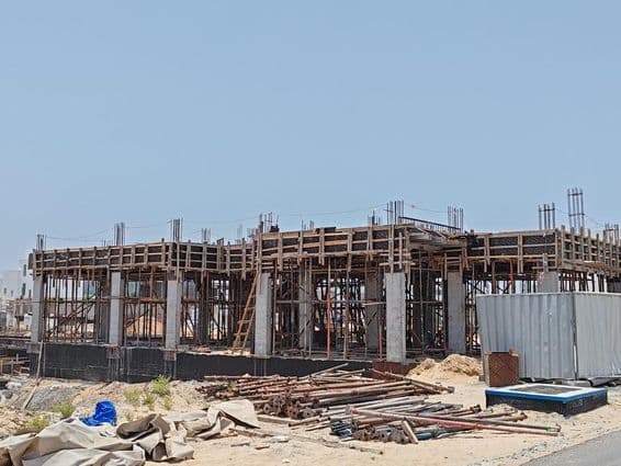 Dubai épülő ház.