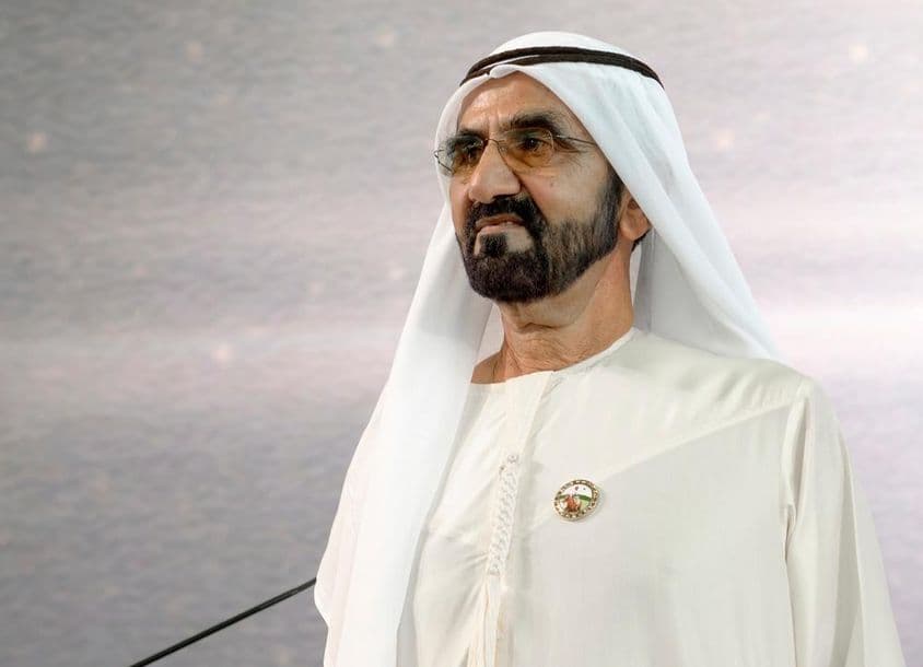 Sheikh Mohammed bin Rashid Al Maktoum, az UAE alelnöke és miniszterelnöke, valamint Dubai uralkodója.