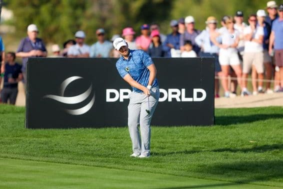 Emirates Golf Clubban Dubaiban, Bernd Wiesberger Osztrák profi golfozó.
