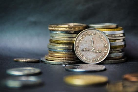 Érmék az Egyesült Arab Emírségekben.