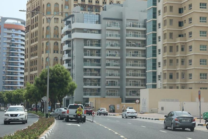 Road in Silicon Oasis, Dubai.