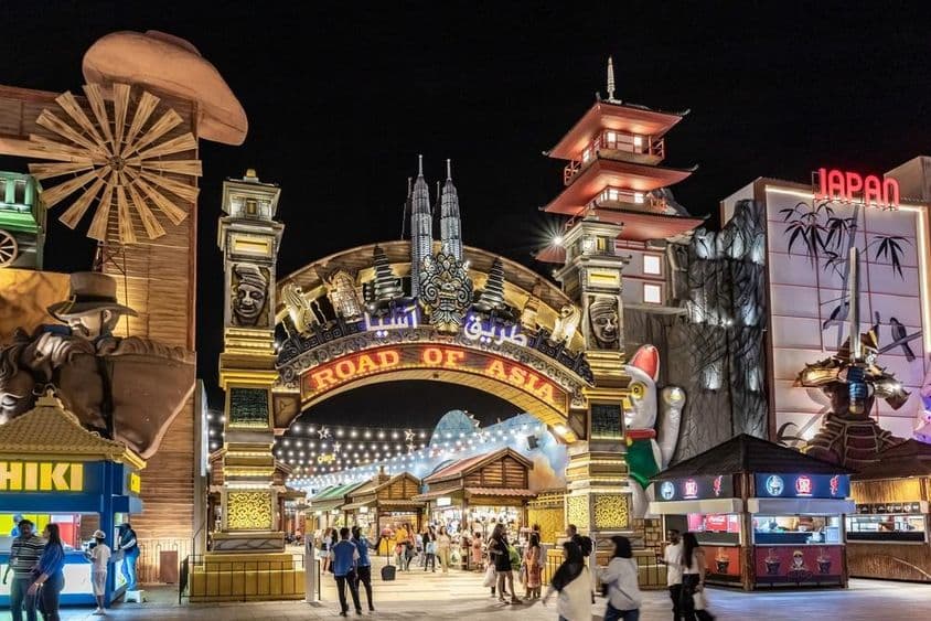 Az Ázsia Útja pavilonja a Global Village Dubaiban.