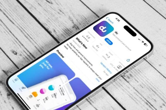 Du alkalmazás egy Apple iPhone 14 okostelefon alkalmazás áruházban.