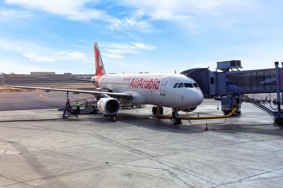 Oman Air Arabia A6-AUB repülőgépére, az Airbus A320.