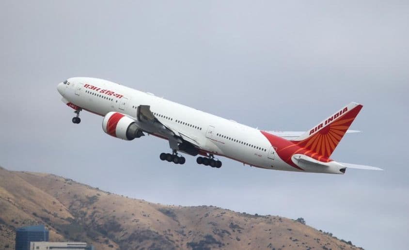 Az Air India Boeing 777-200LR repülőgépe.