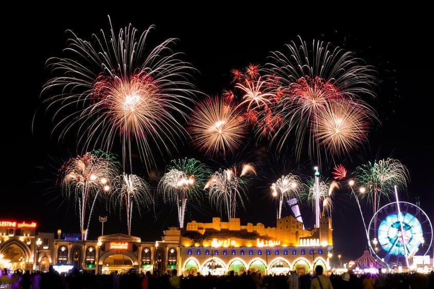 Egy átlagos este a Global Village Dubaiban.