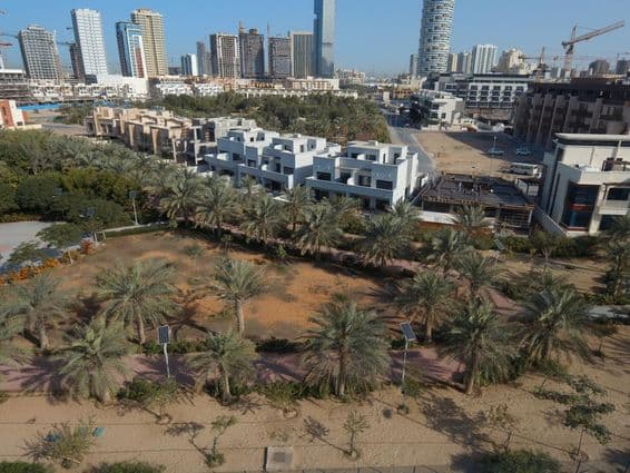 Dubai JVC felülnézetből.