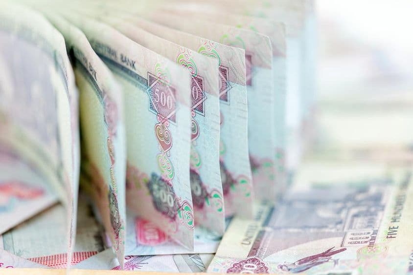 Egyesült Arab Emírségek dirhamja, papírpénz.