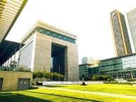 Dubai pénzügyi központja, a DIFC negyed, az Egyesült Arab Emírségekben.