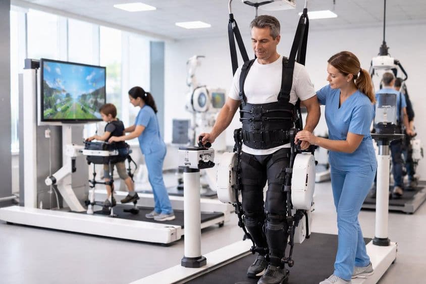 Robotokkal támogatott gyógyulás.
