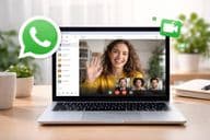 WhatsApp Web videóhívás képernyőn
