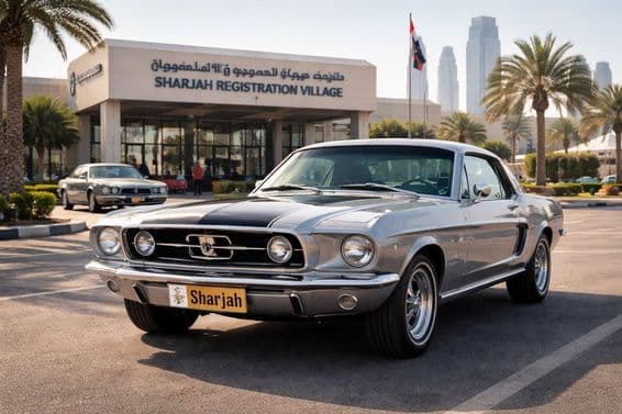 Klasszikus rendszámcsere Sharjahban