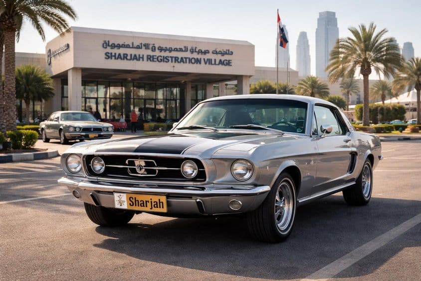 Klasszikus rendszámcsere Sharjahban