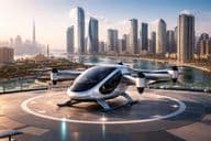 Sharjah légi taxi: eVTOL a vertiporton