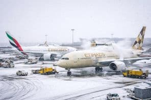 Téli vihar légi káosz