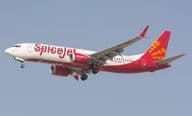 Spicejet légitársaság Boeing 737 MAX repülőgépe.