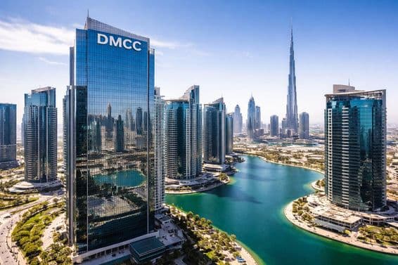 DMCC torony Dubai felett.