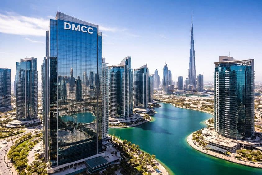 DMCC torony Dubai felett.