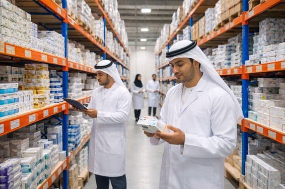 UAE gyógyszertartalék raktár