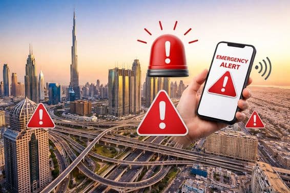 Vészhelyzeti riasztás Dubaiban