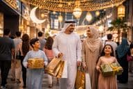Eid vásárlás Dubai hangulat