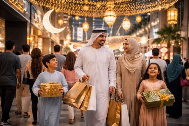 Eid vásárlás Dubai hangulat
