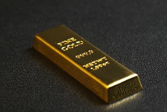 999,9 tisztaságú aranyrúd