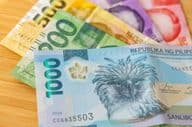 Fülöp-szigeteki peso bankjegyek.