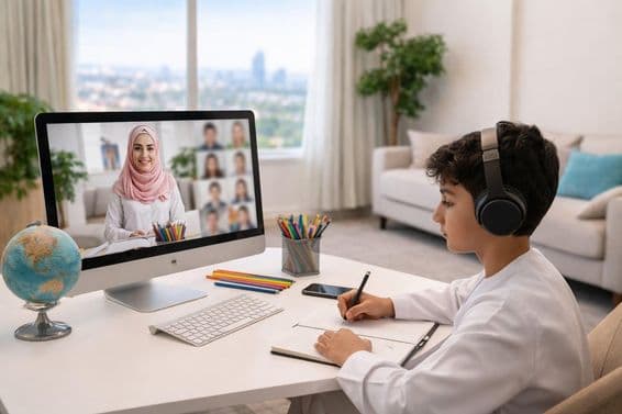 Digitális tanulás dubai otthon