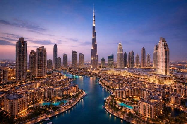 Dubai luxus ingatlan panoráma