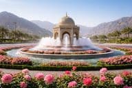 Kalba rózsás szökőkút látvány