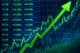 Emelkedő tőzsdei grafikon trend