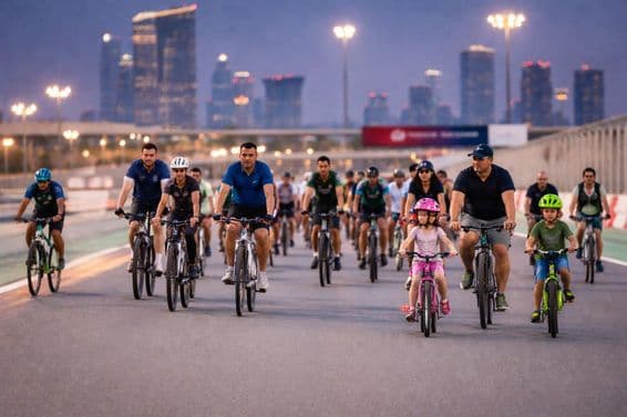 Dubai közösségi kerékpározás