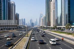 Modern városi autópálya forgalom