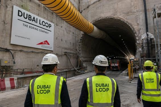 Dubai Loop alagút építés