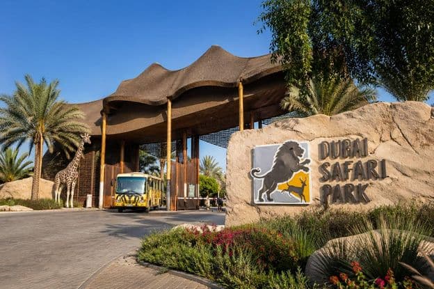 Dubai Safari Park bejárat