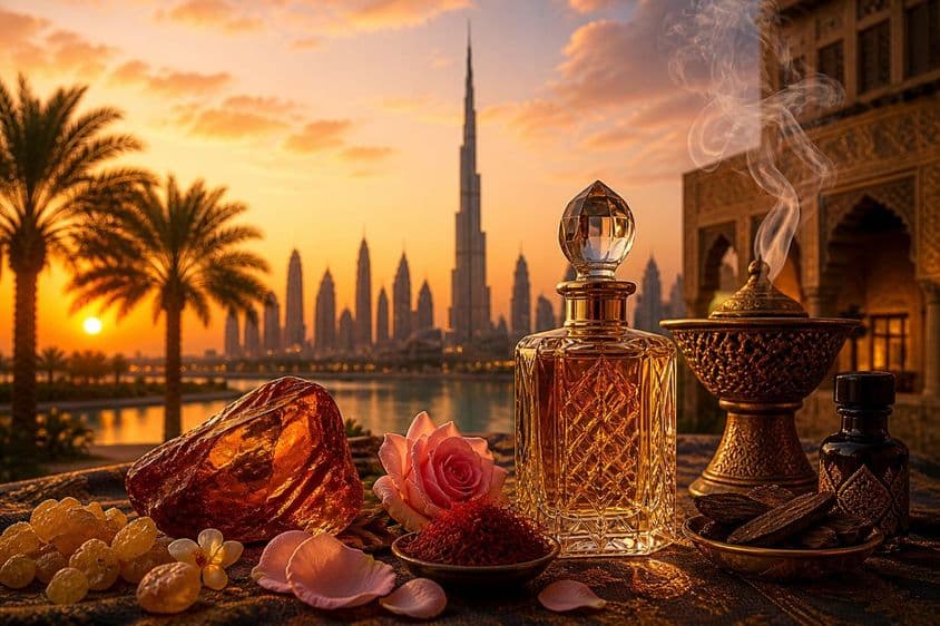 Dubai illatú arany naplemente