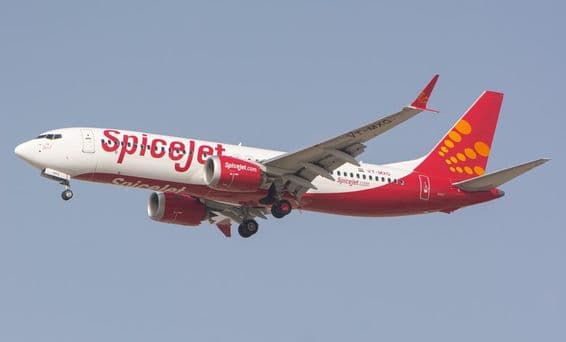 Spicejet légitársaság Boeing 737 MAX repülőgépe