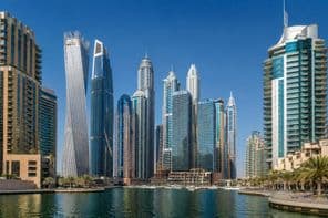 Dubai Hőség Városi Látkép