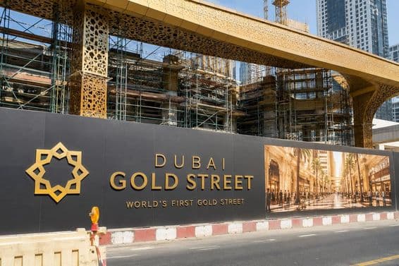 Dubai aranyutcája épül már