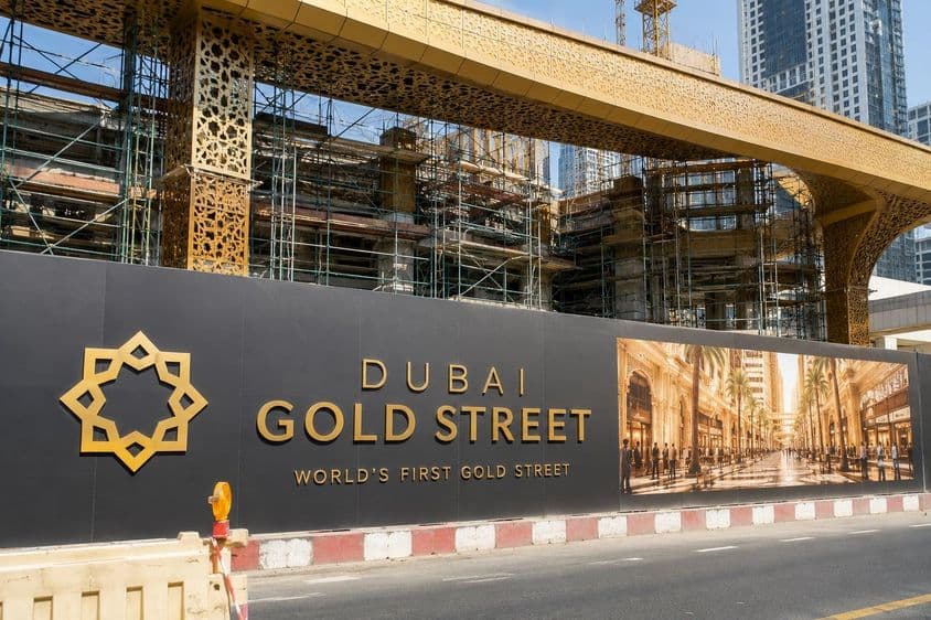 Dubai aranyutcája épül már